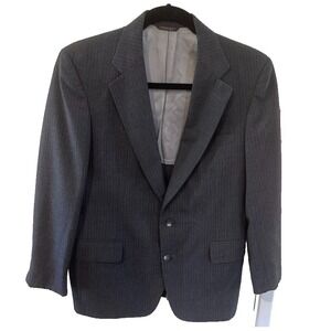 CRICKETEER 2 Piece Suit‎ Mens 44R 32X30 Charcoal Single Vented Half Lined USA